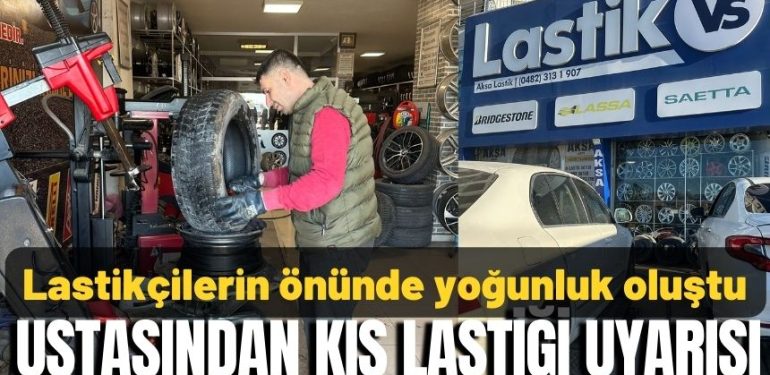 Mardin’de kış lastiği yoğunluğu başladı!