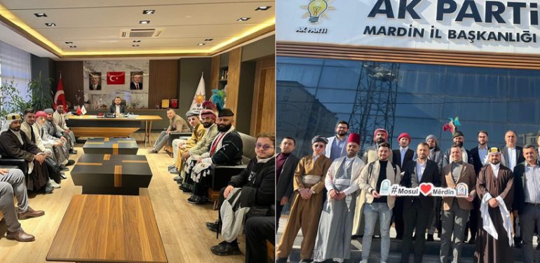Musul Kültür Sanat Evi Temsilciliği Ak Parti Mardin İl Başkanlığı’nı Ziyaret Etti