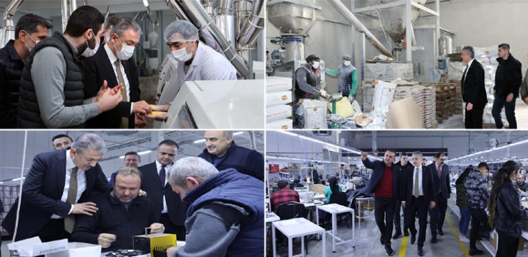 Vali Akkoyun, TKDK, KOSGEB ve OSB’yi ziyaret ederek incelemelerde bulundu