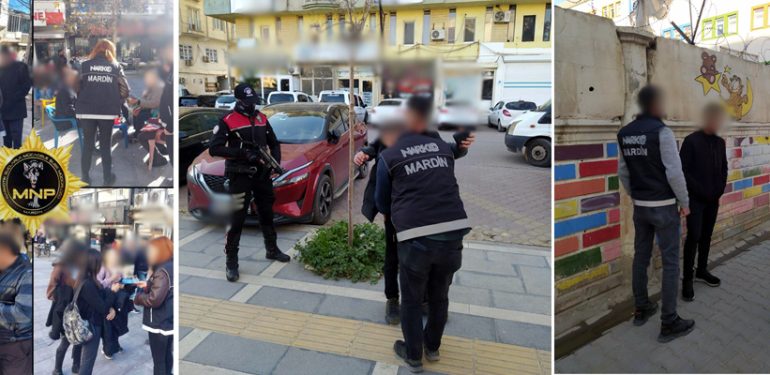 Kızıltepe’de “NarkoAlan” uygulaması gerçekleştirilip el broşürü dağıtıldı