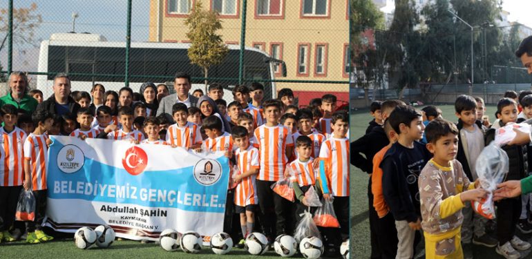 Kızıltepe Belediyesi okullara Spor malzemeleri desteğinde bulundu!