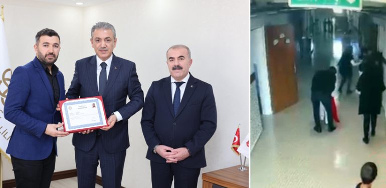 Mardin Valisi Akkoyun Ferhat Öğretmeni ödüllendirdi