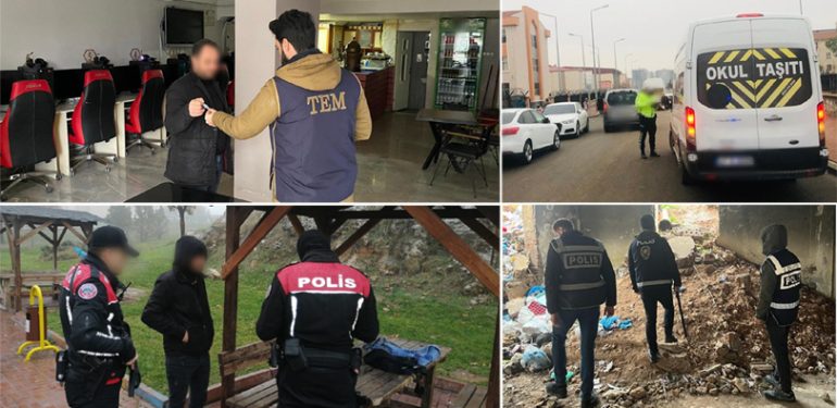 Mardin Polisinden Okul Çevreleri ve Servis Araçlarına Sıkı Denetim