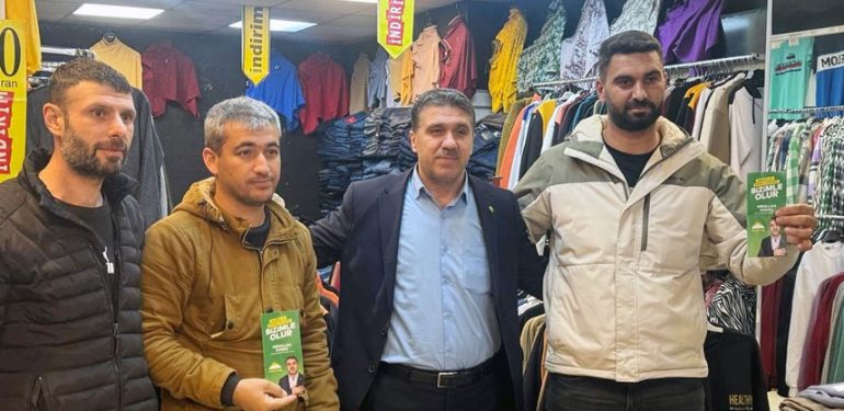 Kavan Kızıltepe’de esnaf ziyaretinde bulundu