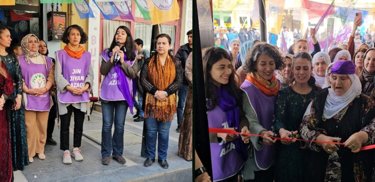 Kızıltepe’de DEM Parti kadın seçim bürosunun açılışı yapıldı