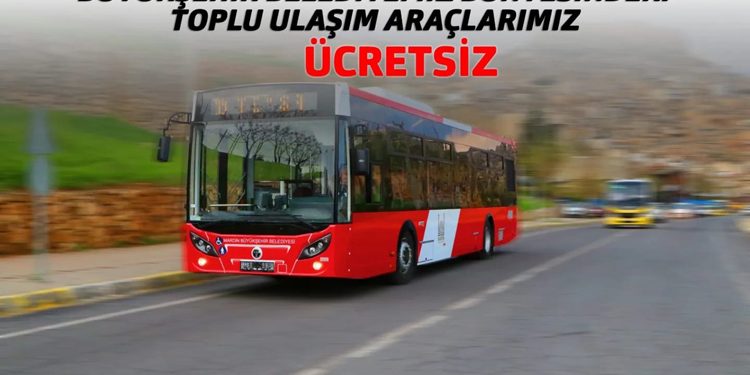 Ramazan Bayramı’nda Mardin’de Toplu Ulaşım Ücretsiz