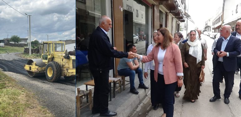 Derik Belediyesi yol iyileştirme, bakım ve onarım çalışmalarnaı devam ediyor