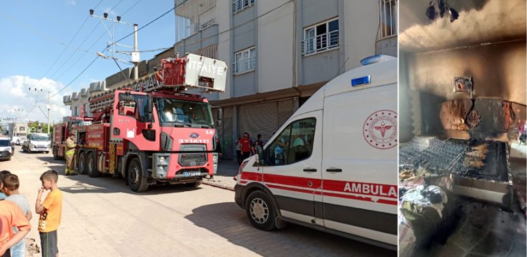 Kızıltepe’de çıkan yangın itfaiyenin müdahalesiyle söndürüldü