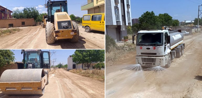 Kızıltepe Belediyesi yol yapım çalışması başlattı