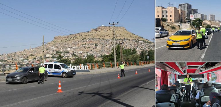 Mardin Polisi Trafik Denetimlerini Sürdürüyor