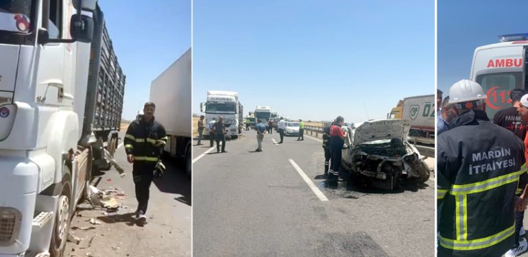 İpek yolunda Otomobil Kamyonla çarpıştı: 1 Yaralı