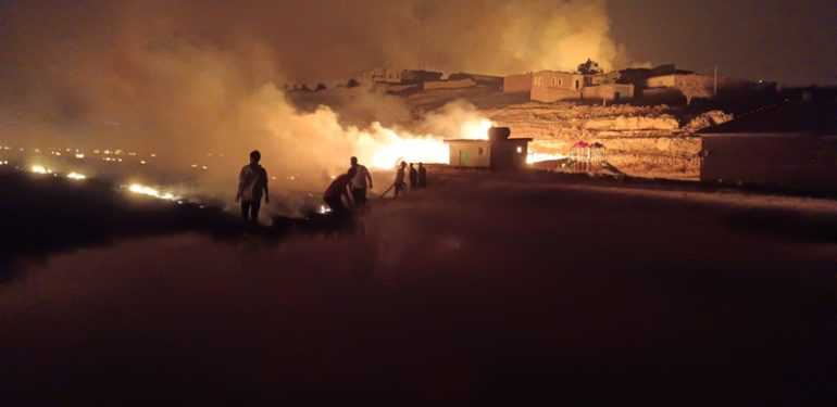 Mazıdağı bölgesinde çıkan yangında 6 kişi hayatını kaybetti