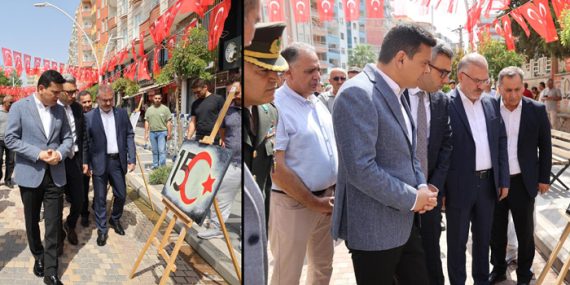 Kaymakam Şahin, “15 Temmuz” gününe özel resim sergisinin açılışına katıldı