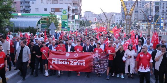 Mardin’de 15 Temmuz Demokrasi Yürüyüşü