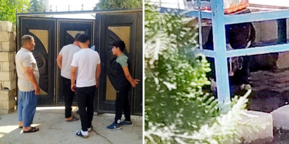 Evin bahçesine giren Pitbull cinsi köpek korku yarattı