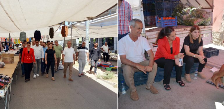 Pazarcı esnafına ziyaret