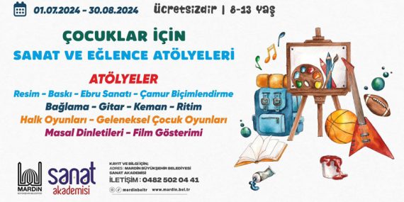 Çocuklar İçin Sanat ve Eğlence Atölyeleri