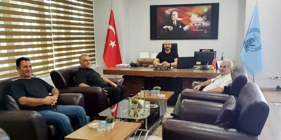 Gazeteciler Havalimanı müdürü Bulut’u ziyaret etti