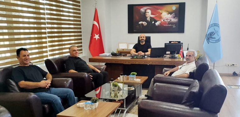 Gazeteciler Havalimanı müdürü Bulut’u ziyaret etti