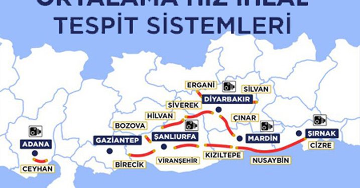 Mardin’de 8 Güzergâhta Ortalama Hız Denetimine Başlandı