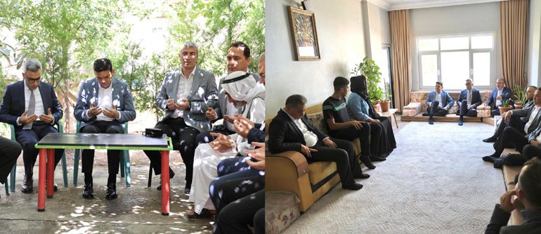 Kaymakam Şahin Şehit ve Gazi ailelerini ziyaret etti