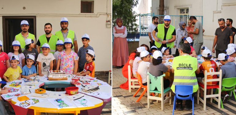 Dicle Gönüllüleri Mardin’de Çocuklara Mutluluk Dağıttı