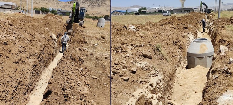 MARSU, Kanalizasyon şebekesi döşeme çalışmalarını sürdürüyor