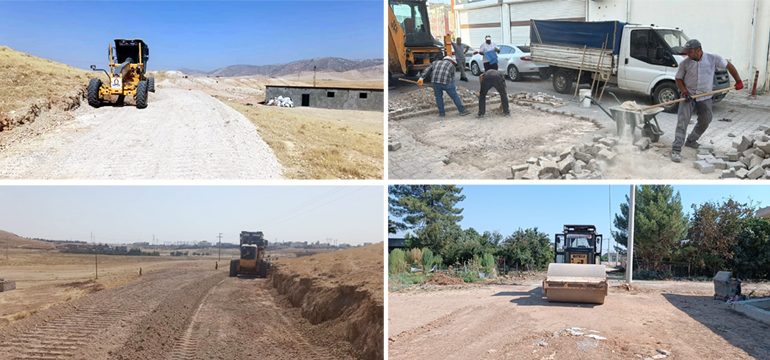 5 mahallede yol yapımı ve çevre düzenlemeleri sürüyor