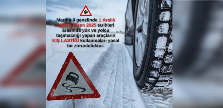 Sürücülere “Kış Lastiği” Uyarısı