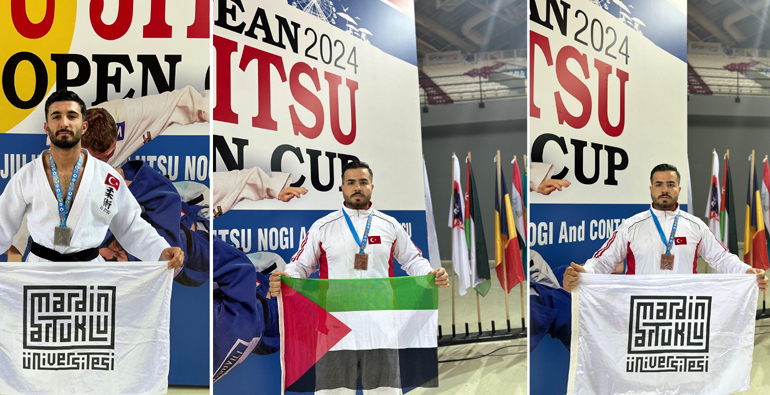 MAÜ BESYO Öğrencileri Avrupa JU-JITSU Şampiyonası’nda ilk üçte yer aldı