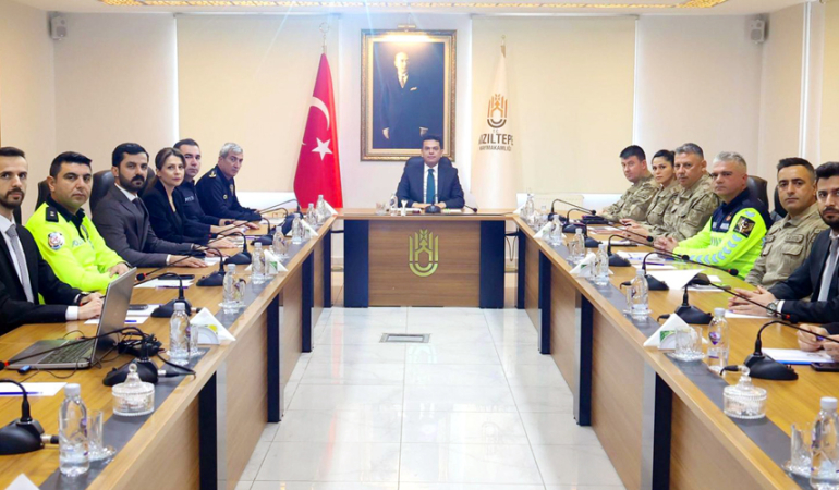 Kaymakam Şahin başkanlığında asayiş ve güvenlik toplantısı yapıldı
