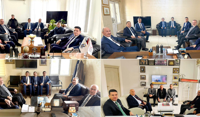 Kaymakam Şahin Meslek odalarını ziyaret etti