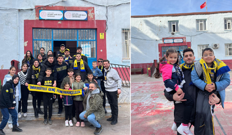 Mardin Üniversiteli Genç Fenerbahçeliler minik yüreklere dokundu