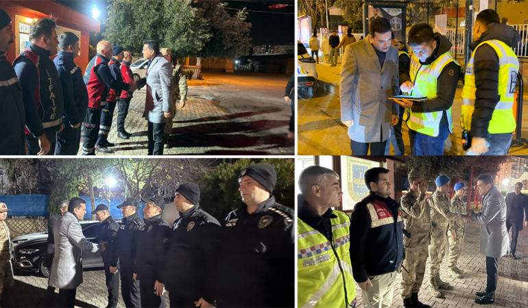 Kaymakam Şahin yeni yıla görevi başında giren kamu personellerini ziyaret etti