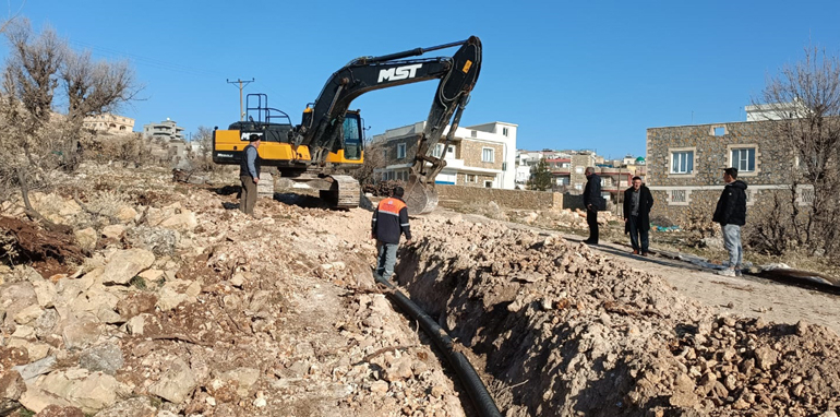 MARSU 4.190 Metre İçme Suyu ve Atık Su Hattı Döşedi