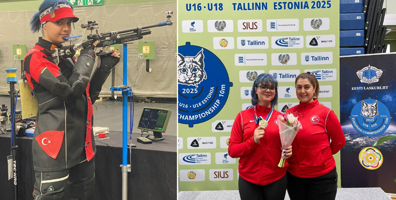 Havalı Silahlarda Mardinli Anne-kızın Avrupa başarısı