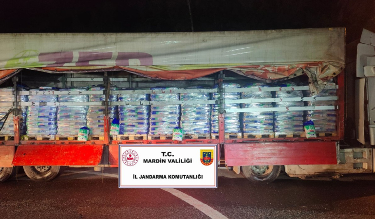 Mardin’de 25.5 ton sahte toz deterjan ele geçirildi