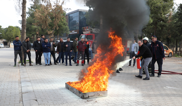 Mardin OSB’de Yangın Eğitimi ve Tahliye Tatbikatı Gerçekleştirildi