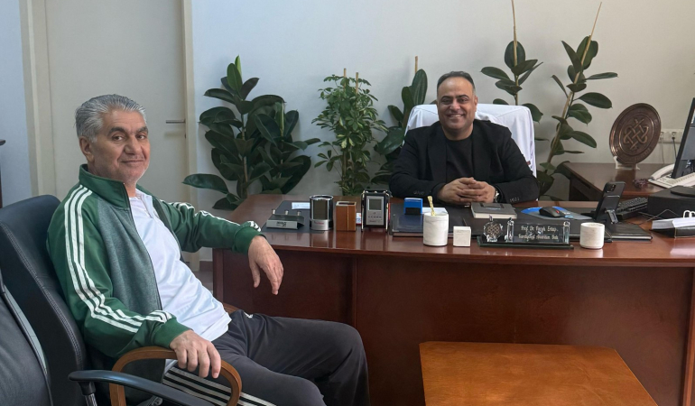 Başkan Derin’den Prof Ertaş”a teşekkür mesajı