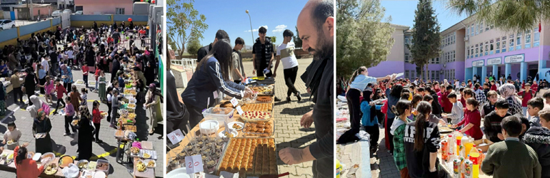 Kızıltepe’de okullarda Gazze için kermes etkinliği