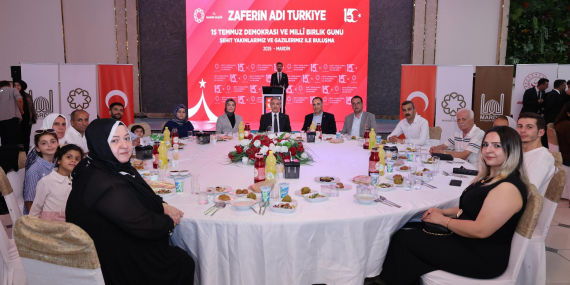 Valilik Şehit ve Gazi Aileleri Onuruna Yemek Programı Düzenlendi