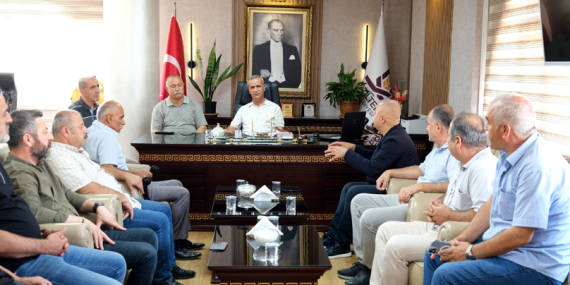 Belediye Başkanı İpek, Galericiler Sitesi Temsilcilerini Ağırladı