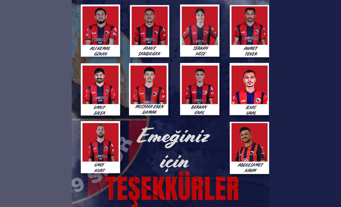 Mardin 1969 Spor 10 futbolcu ile yollarını ayırdı