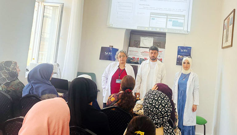 Kadın kursiyerlere SAHA eğitimi verildi