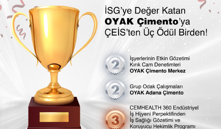 İSG’ye Değer Katan OYAK Çimento’ya ÇEİS’ten Üç Ödül Birden