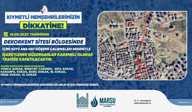 Cuma Günü Bu Güzargahlar Trafiğe Kapalı Olacak