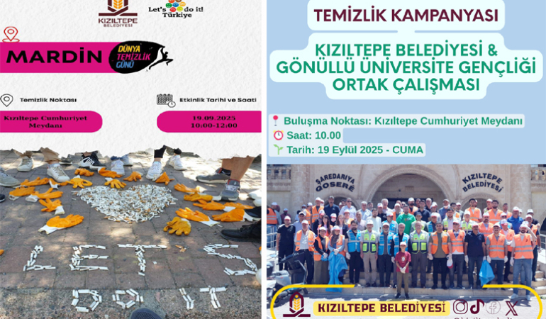 Dünya Temizlik Günü’nde Kızıltepe’de kampanya düzenlenecek