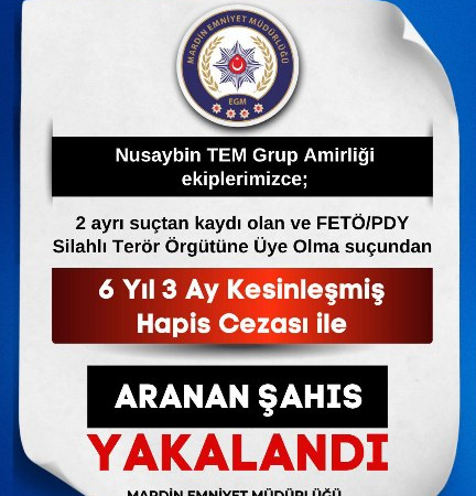 Kesinleşmiş hapis cezası bulunan FETÖ firarisi yakalandı