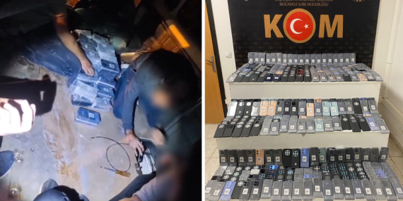 15 milyon lira değerinde 602 adet kaçak cep telefonu ele geçirildi