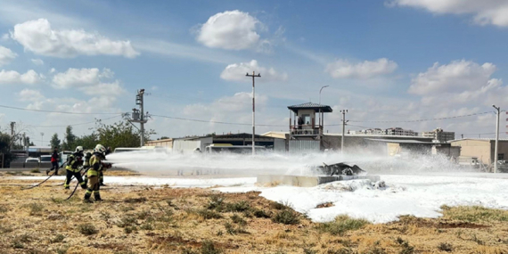 Mardin Havalimanında Ateşli Yangın Tatbikatı Gerçekleştirildi